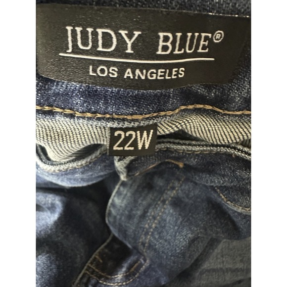 Judy Blue High Rise Destroyed Distressed Boyfriend Jeans Women's Plus Size 22W - Picture 5 of 11